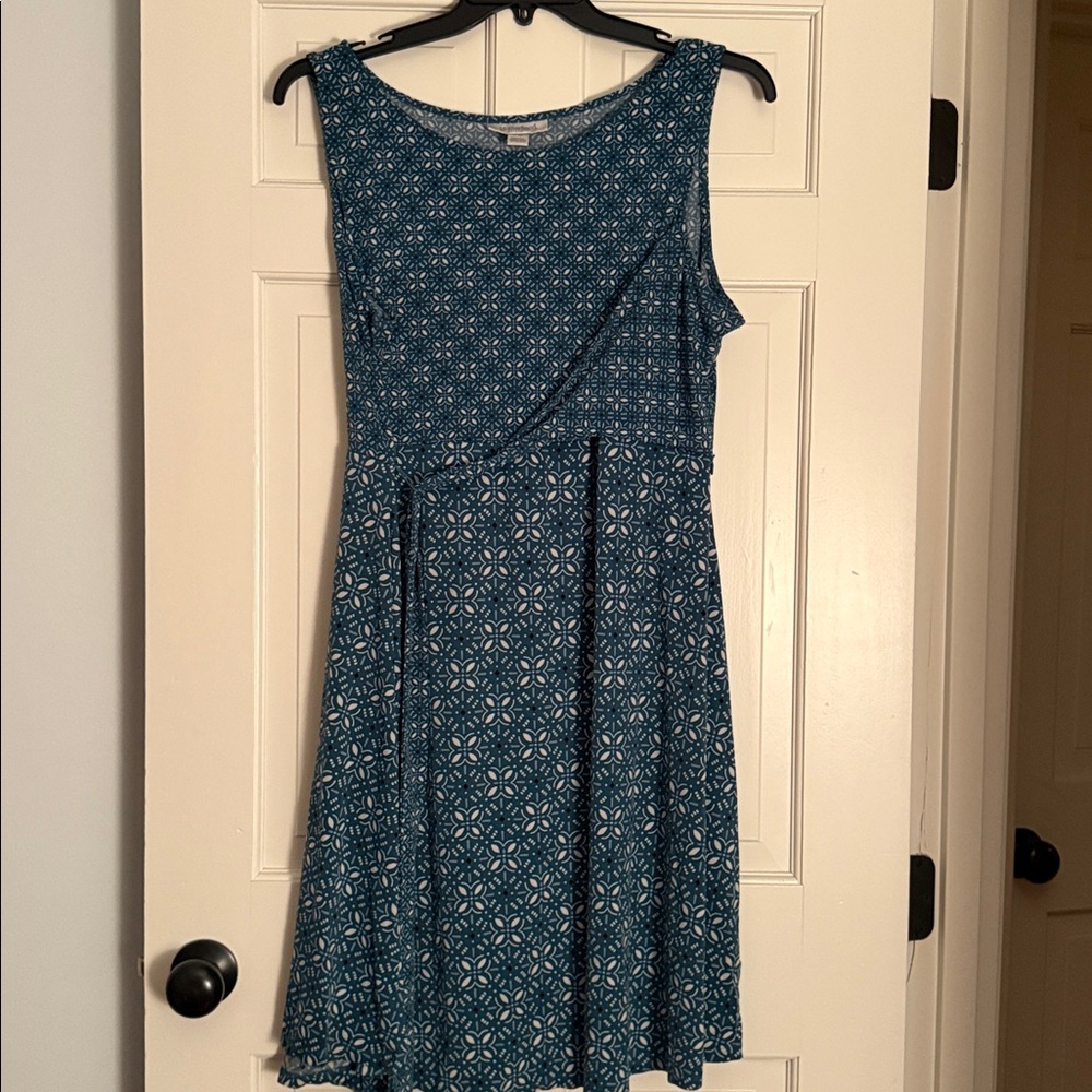 Motherhood Blue Patterned Dress